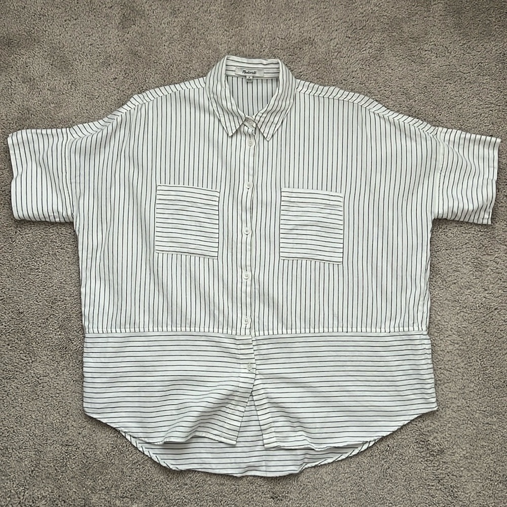 Madewell Striped Short-Sleeve Shirt